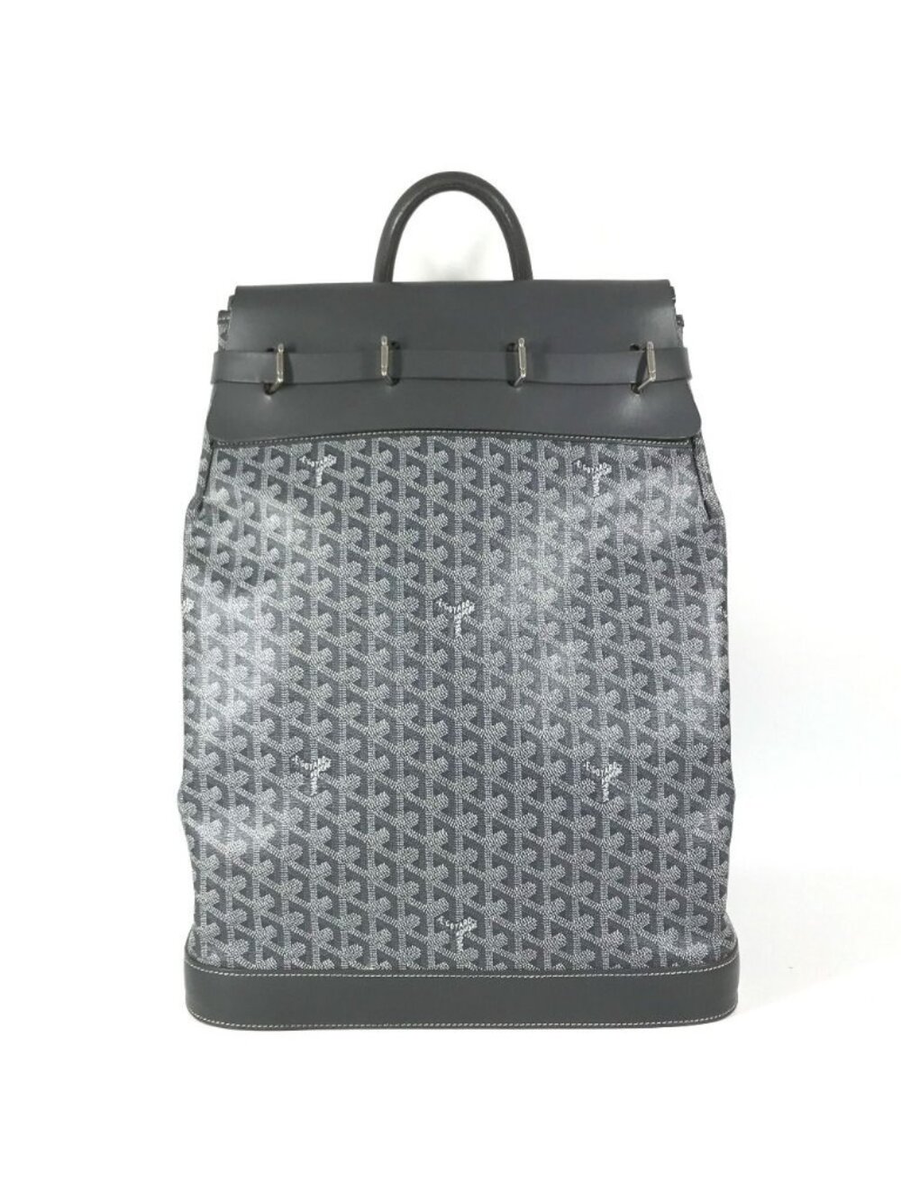 Goyard Boston Bag Steamer Leather Gray